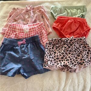6 baby shorts